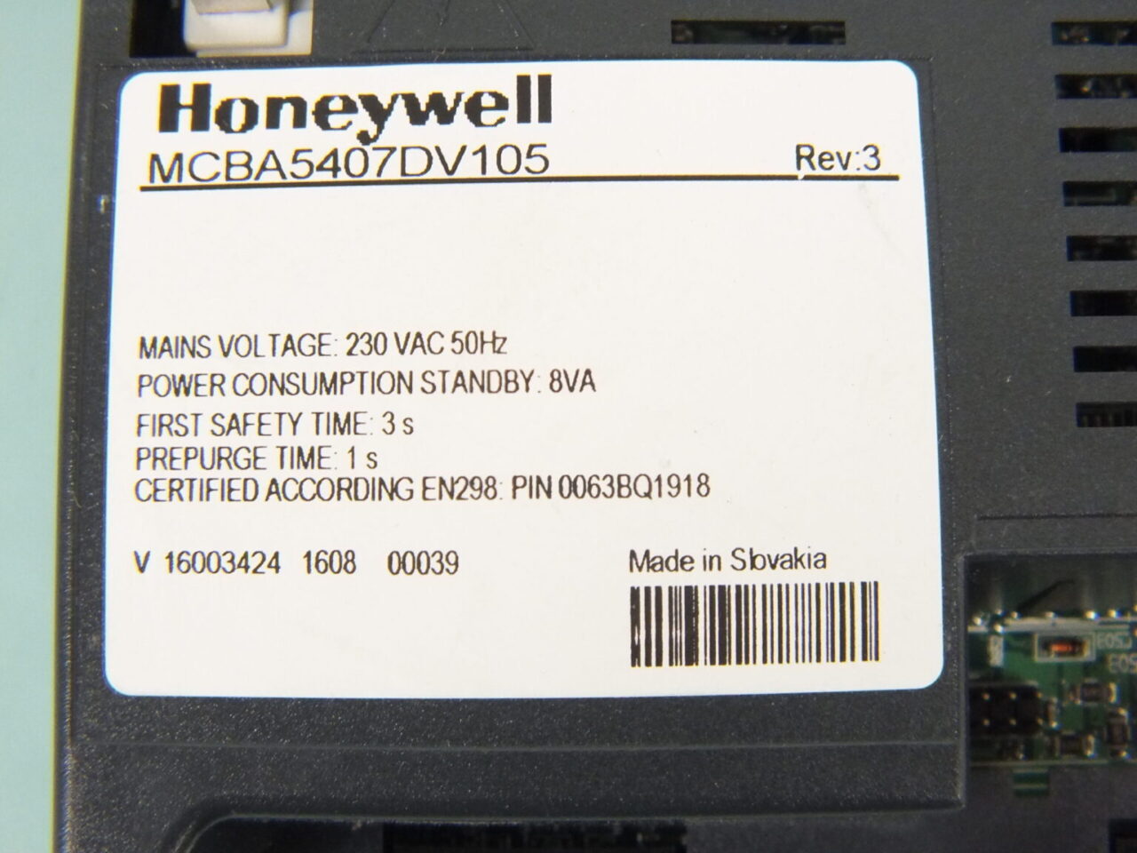 Ideal 174671 Control Module F480 Master