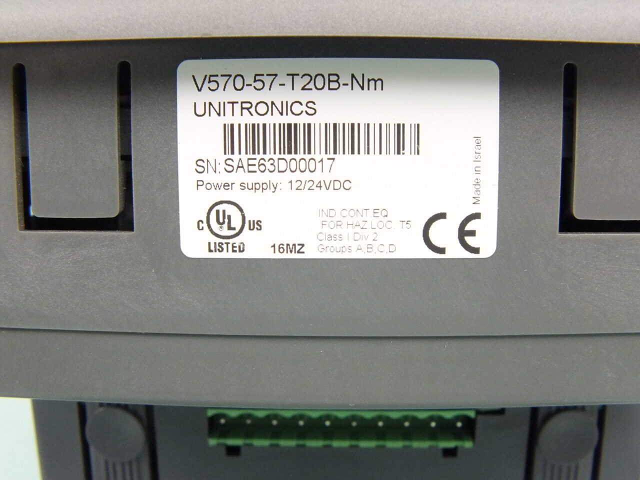 Unitronics V570-57-T20B Head Unit Only